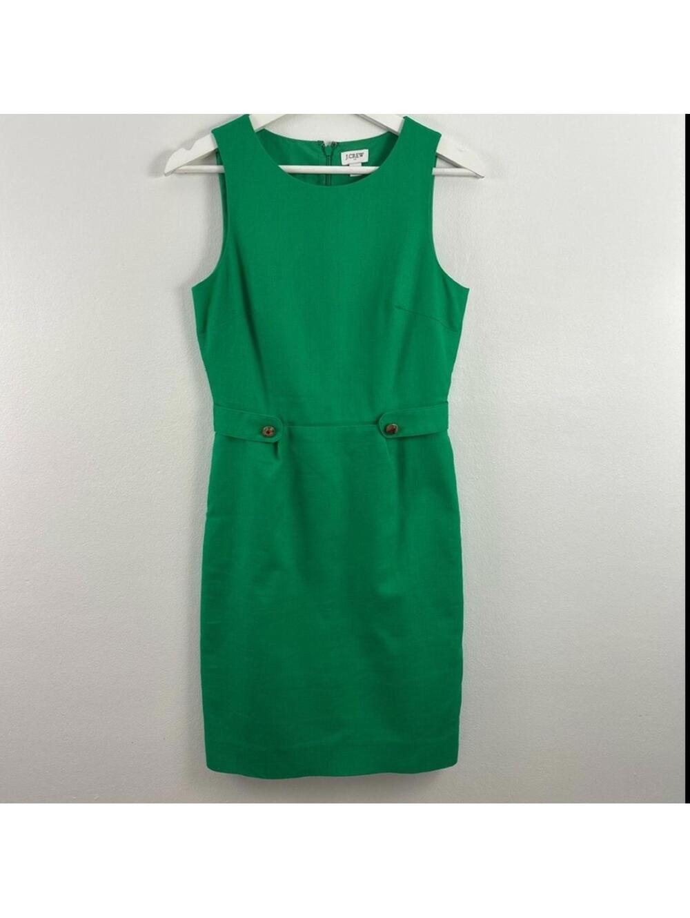 J. CREW KELLY GREEN SLEEVELESS WOMEN'S SIZE 0